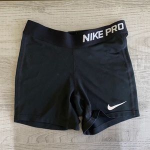 nike pro spandex shorts